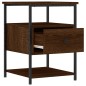 vidaXL Mesita de noche madera de ingeniería marrón roble 40x42x56 cm vidaXL Mesita de noche madera de ingeniería marrón roble 40x42x56 cm