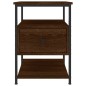 vidaXL Mesita de noche madera de ingeniería marrón roble 40x42x56 cm vidaXL Mesita de noche madera de ingeniería marrón roble 40x42x56 cm