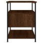 vidaXL Mesita de noche madera de ingeniería marrón roble 40x42x56 cm vidaXL Mesita de noche madera de ingeniería marrón roble 40x42x56 cm