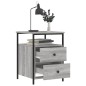 vidaXL Mesitas noche 2 uds madera ingeniería gris Sonoma 44x45x60 cm vidaXL Mesitas noche 2 uds madera ingeniería gris Sonoma 44x45x60 cm