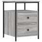vidaXL Mesitas noche 2 uds madera ingeniería gris Sonoma 44x45x60 cm vidaXL Mesitas noche 2 uds madera ingeniería gris Sonoma 44x45x60 cm