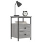vidaXL Mesita de noche madera de ingeniería gris Sonoma 34x35,5x50 cm vidaXL Mesita de noche madera de ingeniería gris Sonoma 34x35,5x50 cm