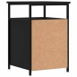 vidaXL Mesita de noche madera contrachapada negro 40x42x60 cm vidaXL Mesita de noche madera contrachapada negro 40x42x60 cm