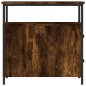 vidaXL Mesita de noche madera de ingeniería roble ahumado 30x60x60 cm vidaXL Mesita de noche madera de ingeniería roble ahumado 30x60x60 cm