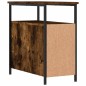 vidaXL Mesita de noche madera de ingeniería roble ahumado 30x60x60 cm vidaXL Mesita de noche madera de ingeniería roble ahumado 30x60x60 cm