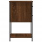 vidaXL Mesita de noche madera de ingeniería marrón roble 32x42x70 cm vidaXL Mesita de noche madera de ingeniería marrón roble 32x42x70 cm