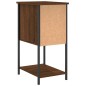 vidaXL Mesita de noche madera de ingeniería marrón roble 32x42x70 cm vidaXL Mesita de noche madera de ingeniería marrón roble 32x42x70 cm