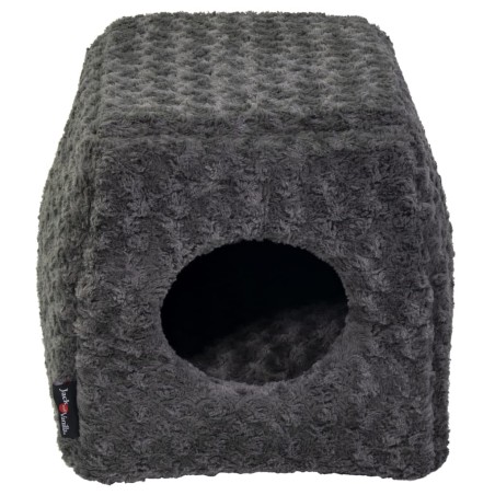 Jack and Vanilla Cueva para mascotas Softy S roseta gris 40x40x39 cm