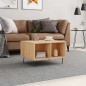 vidaXL Mesa de centro madera contrachapada roble Sonoma 60x50x36,5 cm