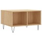 vidaXL Mesa de centro madera contrachapada roble Sonoma 60x50x36,5 cm