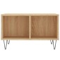 vidaXL Mesa de centro madera contrachapada roble Sonoma 60x50x36,5 cm