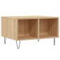 vidaXL Mesa de centro madera contrachapada roble Sonoma 60x50x36,5 cm