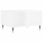 vidaXL Mesa de centro madera contrachapada blanco brillo 60x50x36,5 cm vidaXL Mesa de centro madera contrachapada blanco brillo 60x50x36,5 cm