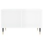 vidaXL Mesa de centro madera contrachapada blanco brillo 60x50x36,5 cm vidaXL Mesa de centro madera contrachapada blanco brillo 60x50x36,5 cm