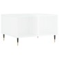 vidaXL Mesa de centro madera contrachapada blanco brillo 60x50x36,5 cm vidaXL Mesa de centro madera contrachapada blanco brillo 60x50x36,5 cm