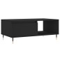 vidaXL Mesa de centro madera contrachapada negro 90x50x36,5 cm vidaXL Mesa de centro madera contrachapada negro 90x50x36,5 cm