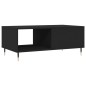 vidaXL Mesa de centro madera contrachapada negro 90x50x36,5 cm vidaXL Mesa de centro madera contrachapada negro 90x50x36,5 cm