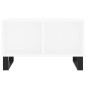 vidaXL Mesa de centro madera contrachapada blanco 60x50x36,5 cm