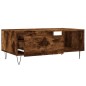 vidaXL Mesa de centro madera contrachapada roble ahumado 90x50x36,5 cm vidaXL Mesa de centro madera contrachapada roble ahumado 90x50x36,5 cm