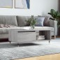 vidaXL Mesa de centro madera contrachapada gris Sonoma 90x50x36,5 cm