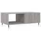 vidaXL Mesa de centro madera contrachapada gris Sonoma 90x50x36,5 cm