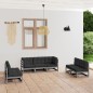 vidaXL Juego de muebles de jardín 7 pzas y cojines madera pino maciza vidaXL Juego de muebles de jardín 7 pzas y cojines madera pino maciza