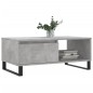 vidaXL Mesa de centro madera contrachapada gris hormigón 90x50x36,5 cm