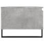 vidaXL Mesa de centro madera contrachapada gris hormigón 90x50x36,5 cm