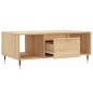 vidaXL Mesa de centro madera contrachapada roble Sonoma 90x50x36,5 cm