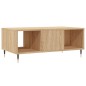 vidaXL Mesa de centro madera contrachapada roble Sonoma 90x50x36,5 cm