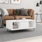 vidaXL Mesa de centro madera contrachapada blanco 90x50x36,5 cm vidaXL Mesa de centro madera contrachapada blanco 90x50x36,5 cm