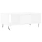 vidaXL Mesa de centro madera contrachapada blanco 90x50x36,5 cm vidaXL Mesa de centro madera contrachapada blanco 90x50x36,5 cm