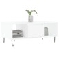 vidaXL Mesa de centro madera contrachapada blanco 90x50x36,5 cm vidaXL Mesa de centro madera contrachapada blanco 90x50x36,5 cm