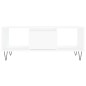 vidaXL Mesa de centro madera contrachapada blanco 90x50x36,5 cm vidaXL Mesa de centro madera contrachapada blanco 90x50x36,5 cm