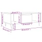 vidaXL Mesa de centro madera contrachapada blanco 90x50x36,5 cm vidaXL Mesa de centro madera contrachapada blanco 90x50x36,5 cm