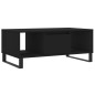 vidaXL Mesa de centro madera contrachapada negro 90x50x36,5 cm vidaXL Mesa de centro madera contrachapada negro 90x50x36,5 cm