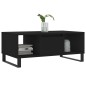vidaXL Mesa de centro madera contrachapada negro 90x50x36,5 cm vidaXL Mesa de centro madera contrachapada negro 90x50x36,5 cm