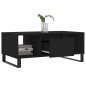 vidaXL Mesa de centro madera contrachapada negro 90x50x36,5 cm vidaXL Mesa de centro madera contrachapada negro 90x50x36,5 cm