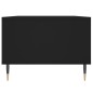 vidaXL Mesa de centro madera contrachapada negro 90x50x36,5 cm