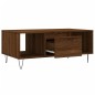 vidaXL Mesa de centro madera contrachapada marrón roble 90x50x36,5 cm vidaXL Mesa de centro madera contrachapada marrón roble 90x50x36,5 cm