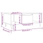vidaXL Mesa de centro madera contrachapada marrón roble 90x50x36,5 cm vidaXL Mesa de centro madera contrachapada marrón roble 90x50x36,5 cm