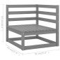 vidaXL Juego de muebles de jardín 7 pzas y cojines madera pino maciza vidaXL Juego de muebles de jardín 7 pzas y cojines madera pino maciza
