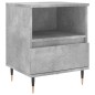 vidaXL Mesitas noche 2 uds madera ingeniería gris hormigón 40x35x50 cm vidaXL Mesitas noche 2 uds madera ingeniería gris hormigón 40x35x50 cm