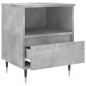 vidaXL Mesitas noche 2 uds madera ingeniería gris hormigón 40x35x50 cm vidaXL Mesitas noche 2 uds madera ingeniería gris hormigón 40x35x50 cm