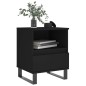 vidaXL Mesitas de noche 2 uds madera de ingeniería negro 40x35x50 cm vidaXL Mesitas de noche 2 uds madera de ingeniería negro 40x35x50 cm