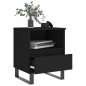vidaXL Mesitas de noche 2 uds madera de ingeniería negro 40x35x50 cm vidaXL Mesitas de noche 2 uds madera de ingeniería negro 40x35x50 cm