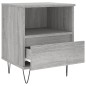 vidaXL Mesita de noche madera de ingeniería gris Sonoma 40x35x50 cm vidaXL Mesita de noche madera de ingeniería gris Sonoma 40x35x50 cm