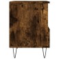 vidaXL Mesita de noche madera de ingeniería roble ahumado 40x35x50 cm vidaXL Mesita de noche madera de ingeniería roble ahumado 40x35x50 cm
