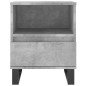 vidaXL Mesitas noche 2 uds madera ingeniería gris hormigón 40x35x50 cm vidaXL Mesitas noche 2 uds madera ingeniería gris hormigón 40x35x50 cm