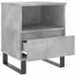 vidaXL Mesitas noche 2 uds madera ingeniería gris hormigón 40x35x50 cm vidaXL Mesitas noche 2 uds madera ingeniería gris hormigón 40x35x50 cm